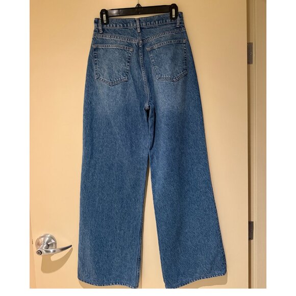 Reformation Cary High Rise Slouchy Wide Leg Jeans Blue - Size 26 - Picture 5 of 10